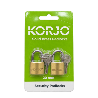 KORJO Duo Solid Brass Padlock