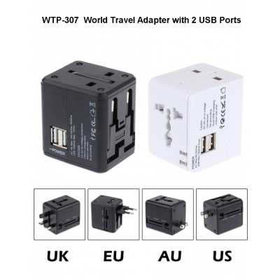 Travel Adaptor with 2 USB Port
