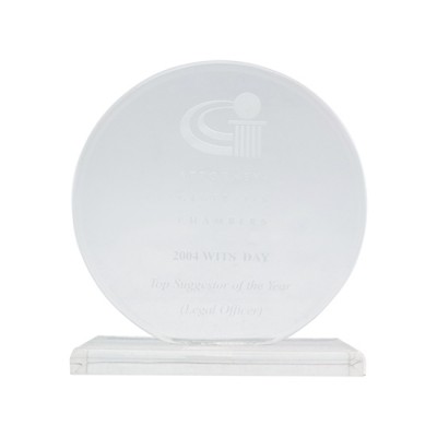 Round Acrylic Plaque/ Trophy 02