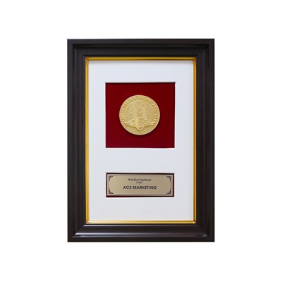 Customised Metal Plate with Wooden Frame