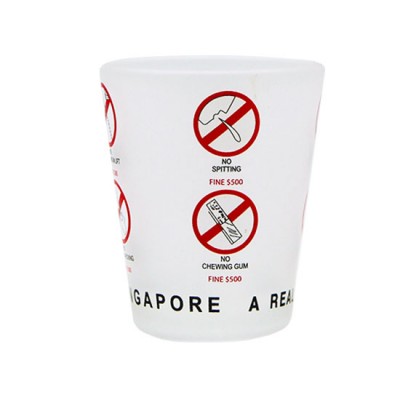 Frosted Shot Glass - Fine Icons