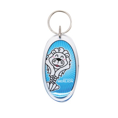 Acrylic keyring - Happy Male Merlion