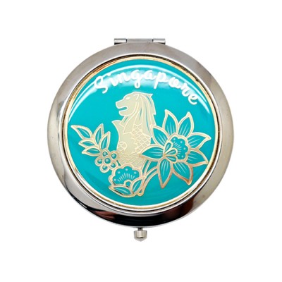 Merlion Mirror -  Light Blue