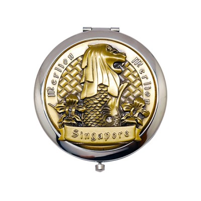Merlion Mirror - Gold