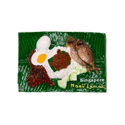 3D Polyresin Fridge Magnet - Nasi Lemak