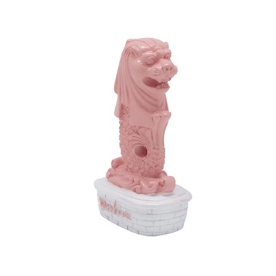 3.5" Merlion Statue - Pastel pink