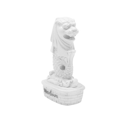 3.5" Merlion Statue - White