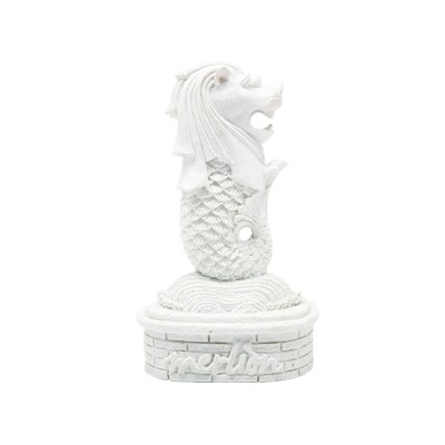 4" Merlion Statue with Whole Body Glitter