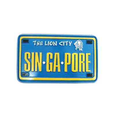 Rubberised Magnet - Car Plate (Blue)