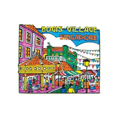 Rubberised Magnet - Bugis Village