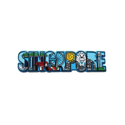 Rubberised Magnet - Blue Spore 2D