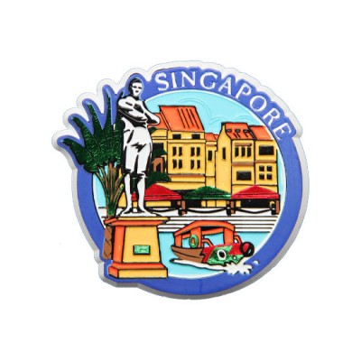 Rubberised Magnet - Historic Singapore