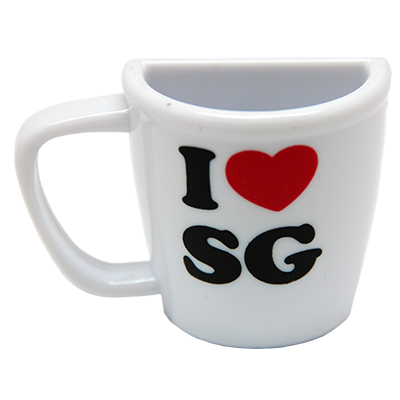 Half Mug Magnet - I Love SG