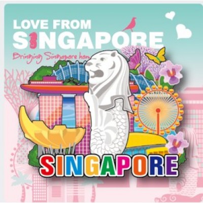 Wooden Magnet - Roar of Singapore